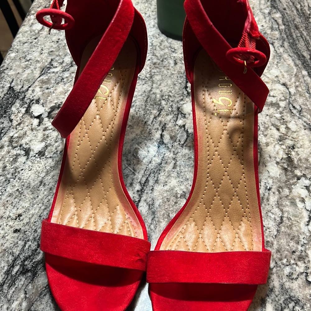 Red short heels